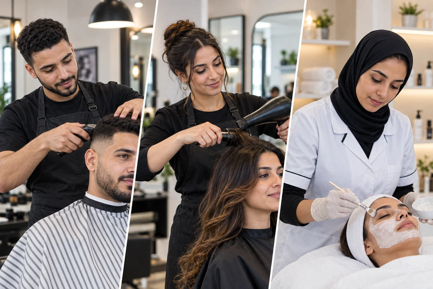 Professionnels marocains de la coiffure, du barbier et des soins esthétiques