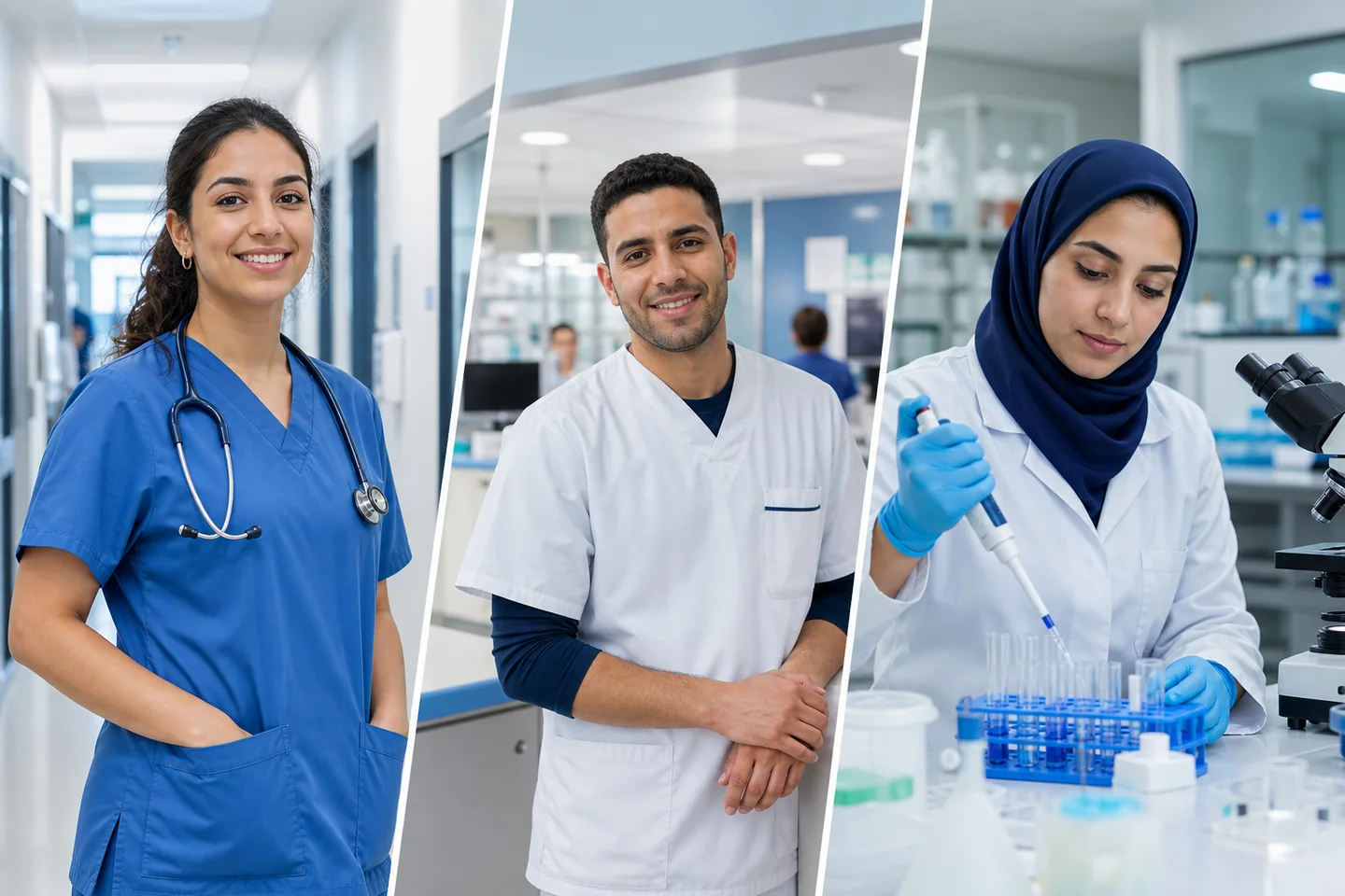 Professionnels marocains des soins infirmiers, de l'assistance médicale et du laboratoire